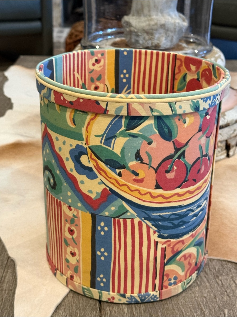 Gorgeous Gypsy Dance Fabric Lined Waste Basket